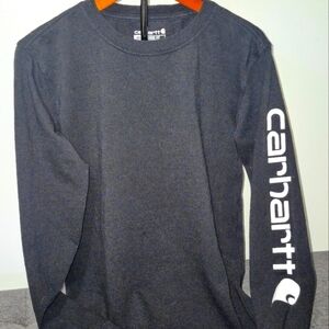 Carhartt Long Sleeved Shirt. SZ Adult XS Or Kids LARGE. Black